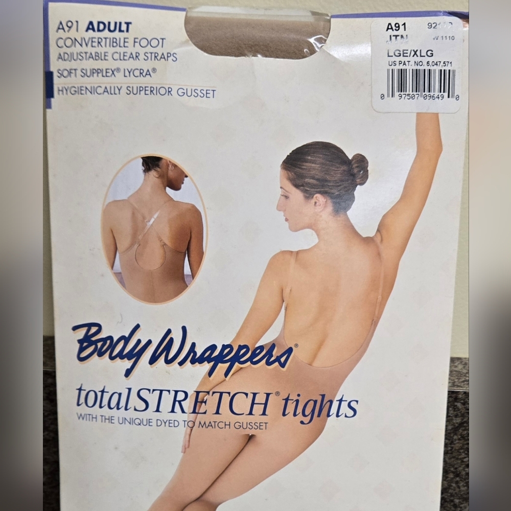 Body Wrappers Convertible Foot Tights - Jazzy Tan A91